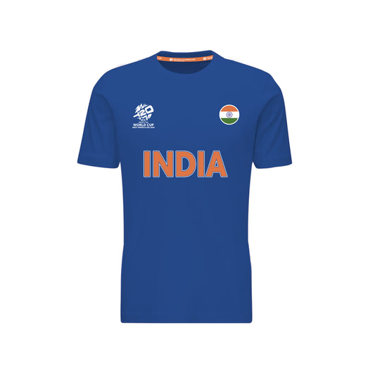 ICC T20 India Cricket Country Jersey Blue T-shirt