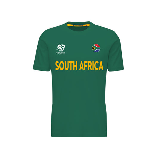 ICC T20 South Africa Cricket Country Jersey Green T-shirt