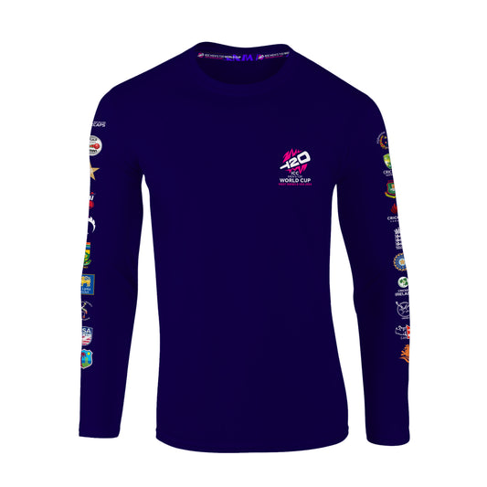 ICC T20 World Cup All Nations Navy Longsleeve