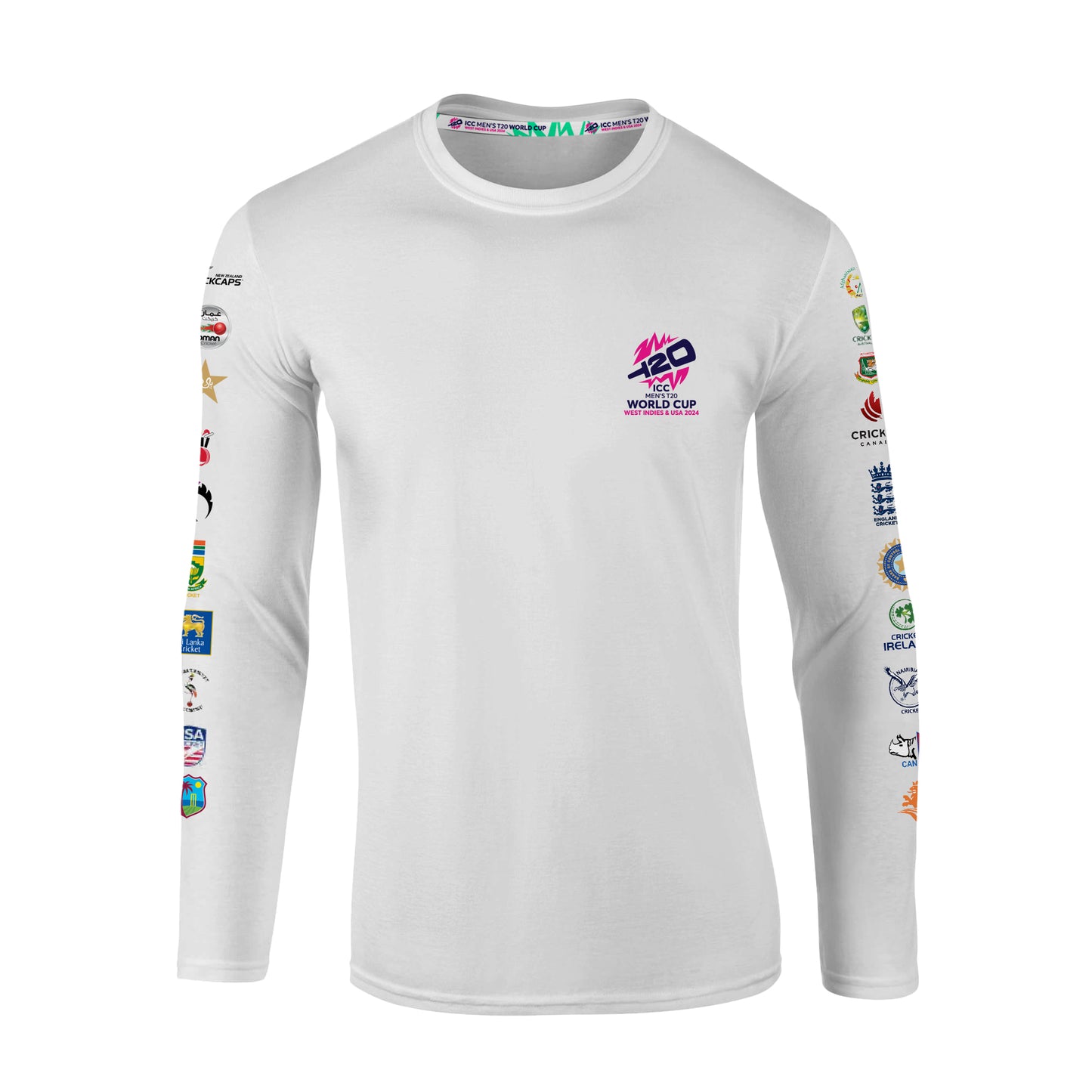 ICC T20 World Cup All Nations White Longsleeve