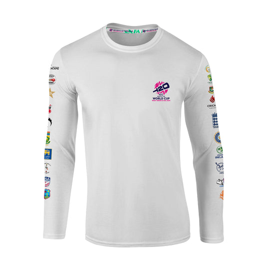 ICC T20 World Cup All Nations White Longsleeve