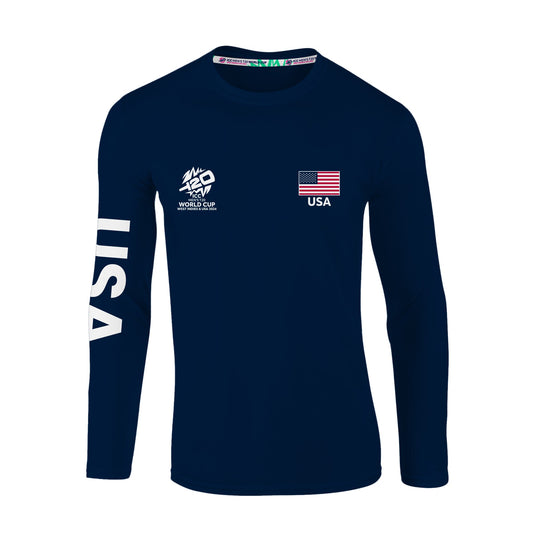 🎁 ICC T20 Cricket USA Navy Longsleeve (100% off)