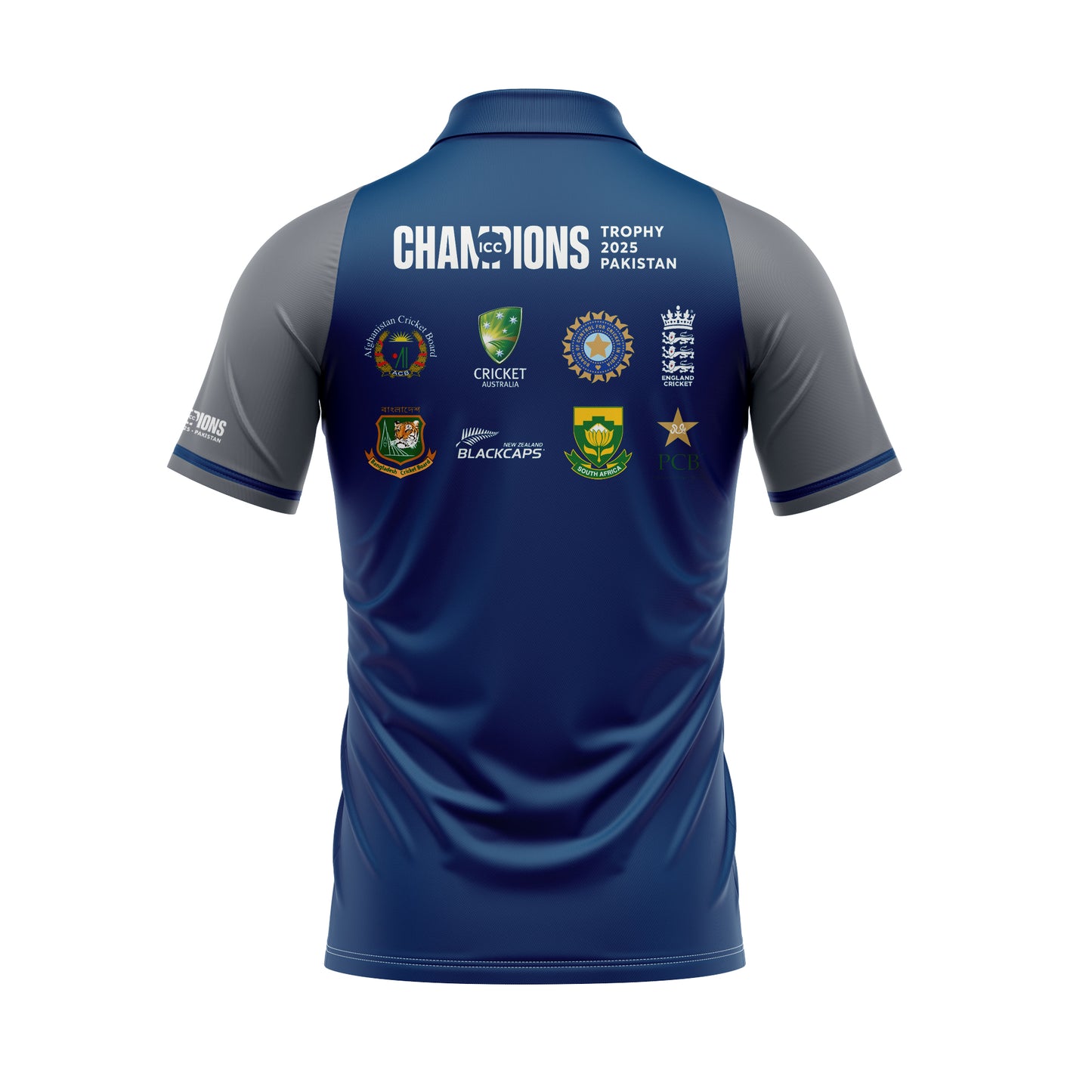 ICC Champions Trophy 2025 All Nations Navy Jersey Polo