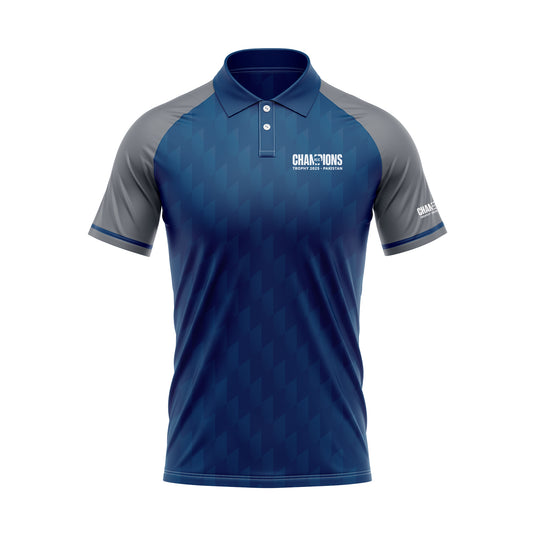 ICC Champions Trophy 2025 All Nations Navy Jersey Polo