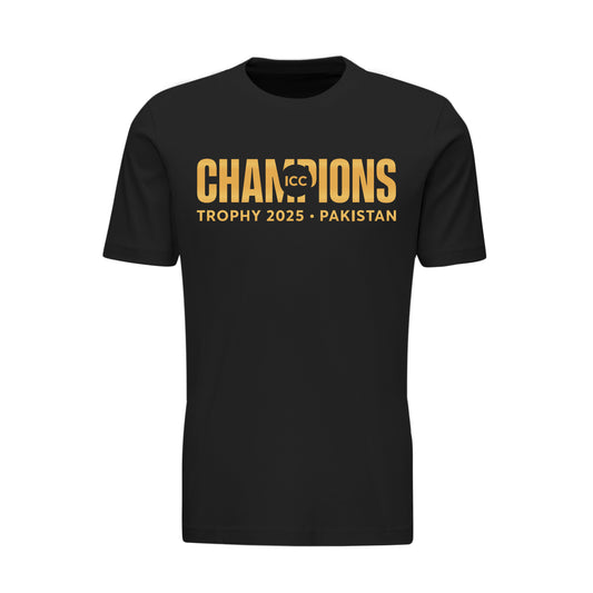 ICC Champions Trophy 2025 All Nations Black T-shirt