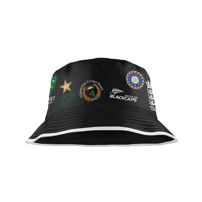 ICC Champions Trophy 2025 All Nations Black Bucket Hat