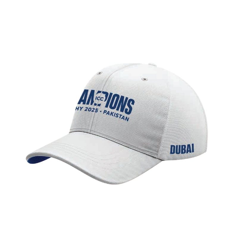 ICC Champions Trophy 2025 Dubai White cap