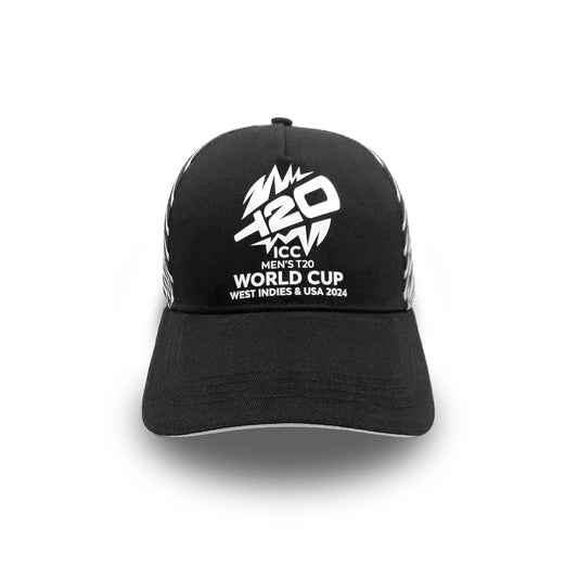 Dynamic Black & White Blend Cap - ICC Men's T20 World Cup West Indies & USA 2024 Edition
