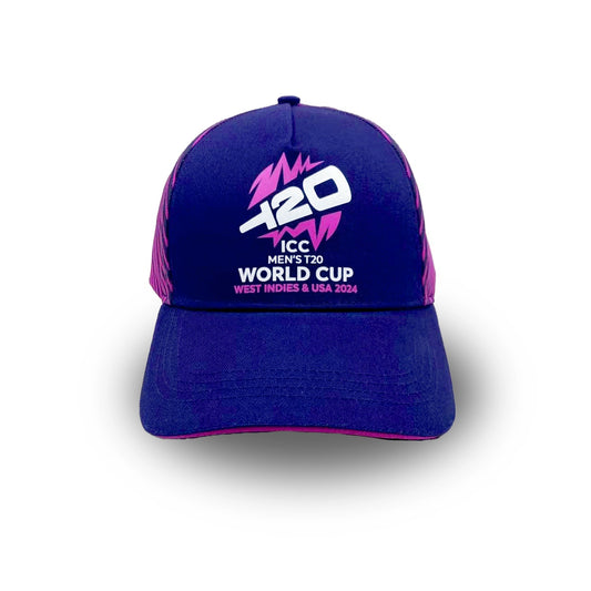 🎁 Dynamic Navy & Neon Pink Blend Cap - ICC Men's T20 World Cup West Indies & USA 2024 Edition (100% off)