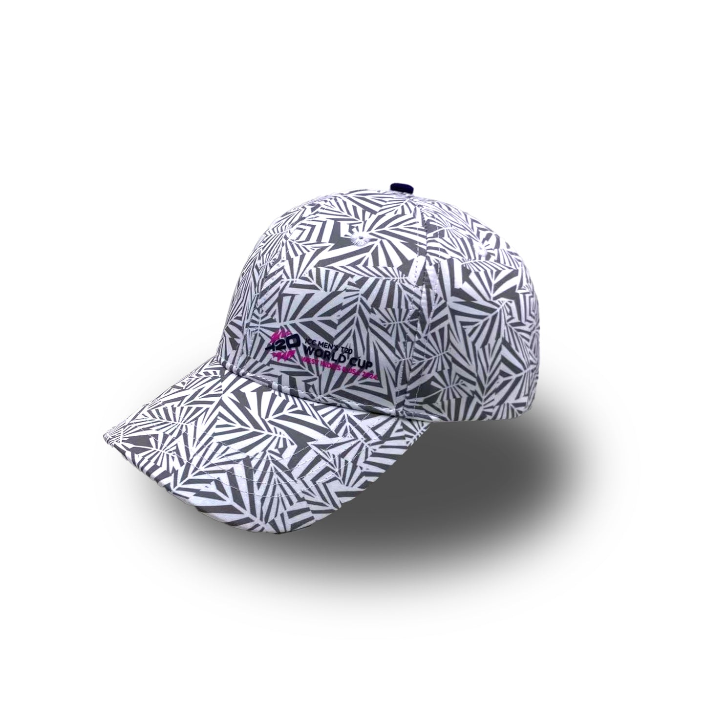 ICC T20 World Cup AOP White & Grey Zig Zag Pattern Cap - West Indies & USA 2024 Edition