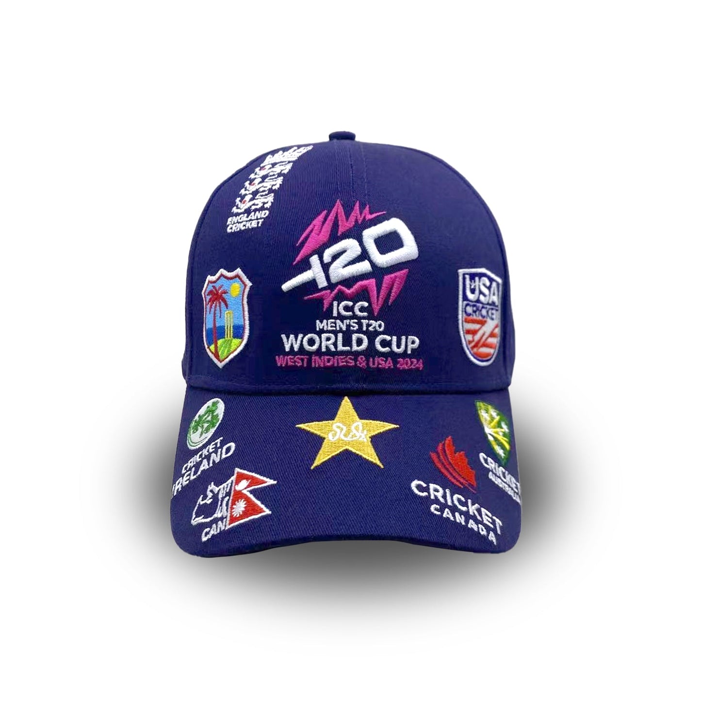 🎁 ICC T20 World Cup All Nations Navy Cap -  West Indies & USA (100% off)