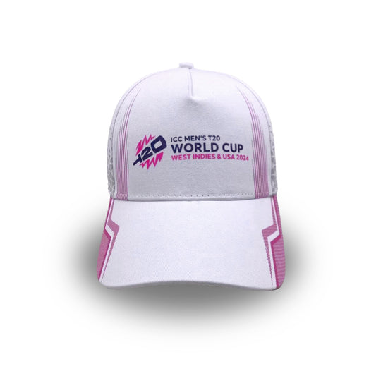 ICC T20 World Cup White Sport Cap -  West Indies & USA 2024 Edition