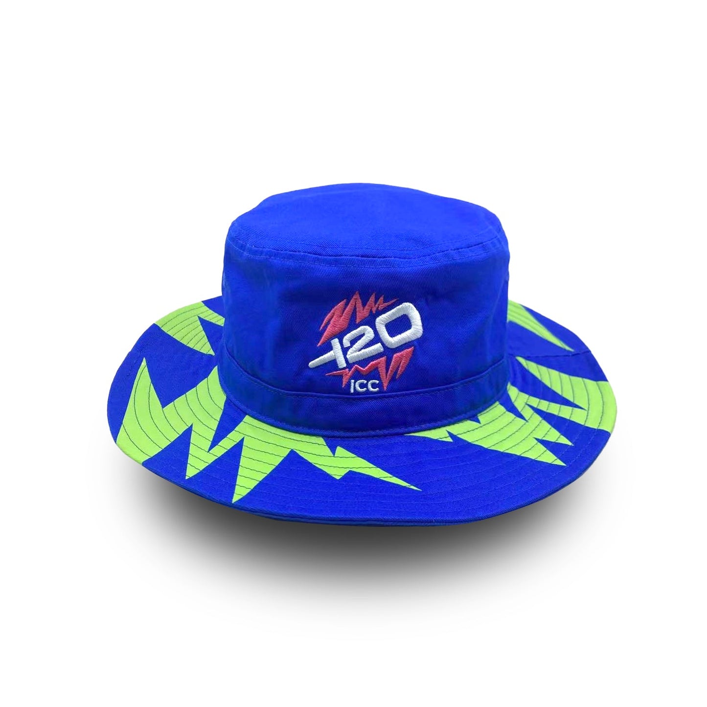 🎁 ICC T20 Electric Blue Bucket Hat - West Indies & USA 2024 Edition (100% off)