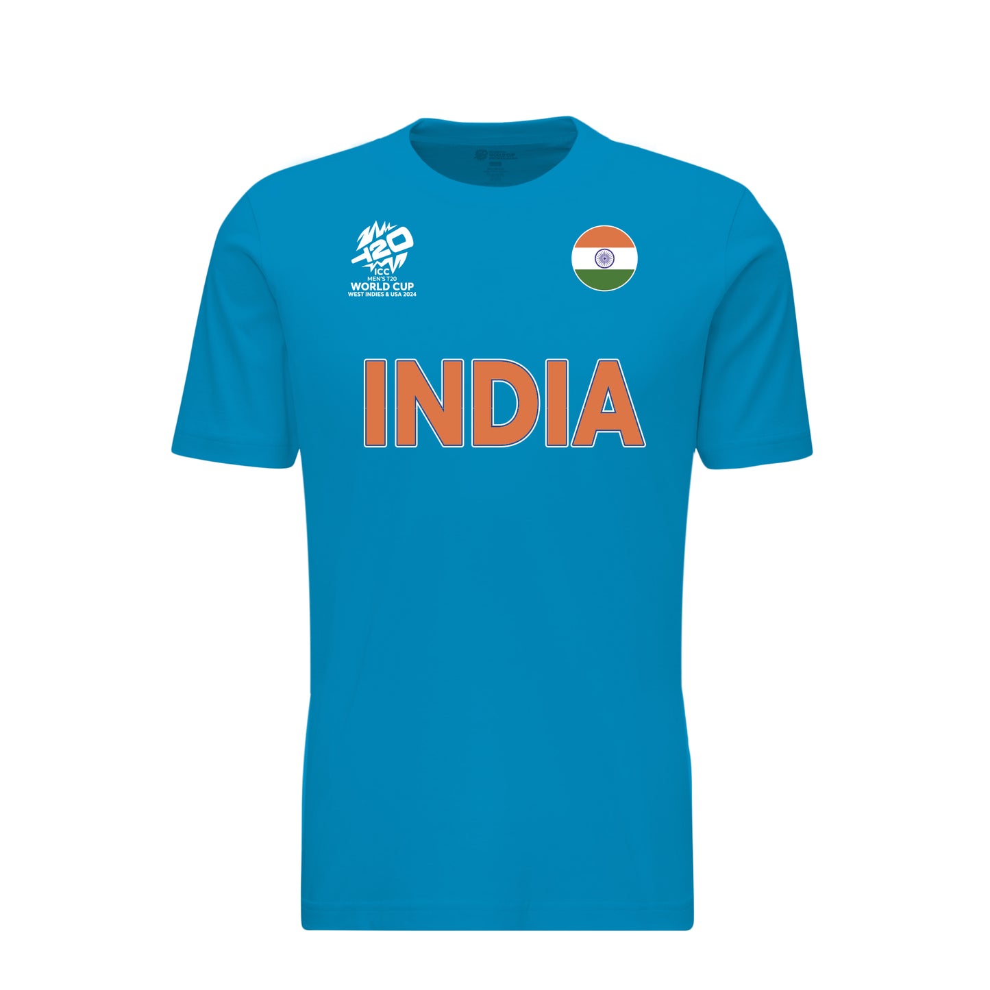 India ICC Men's T20 World Cup Official Blue Team T-shirt