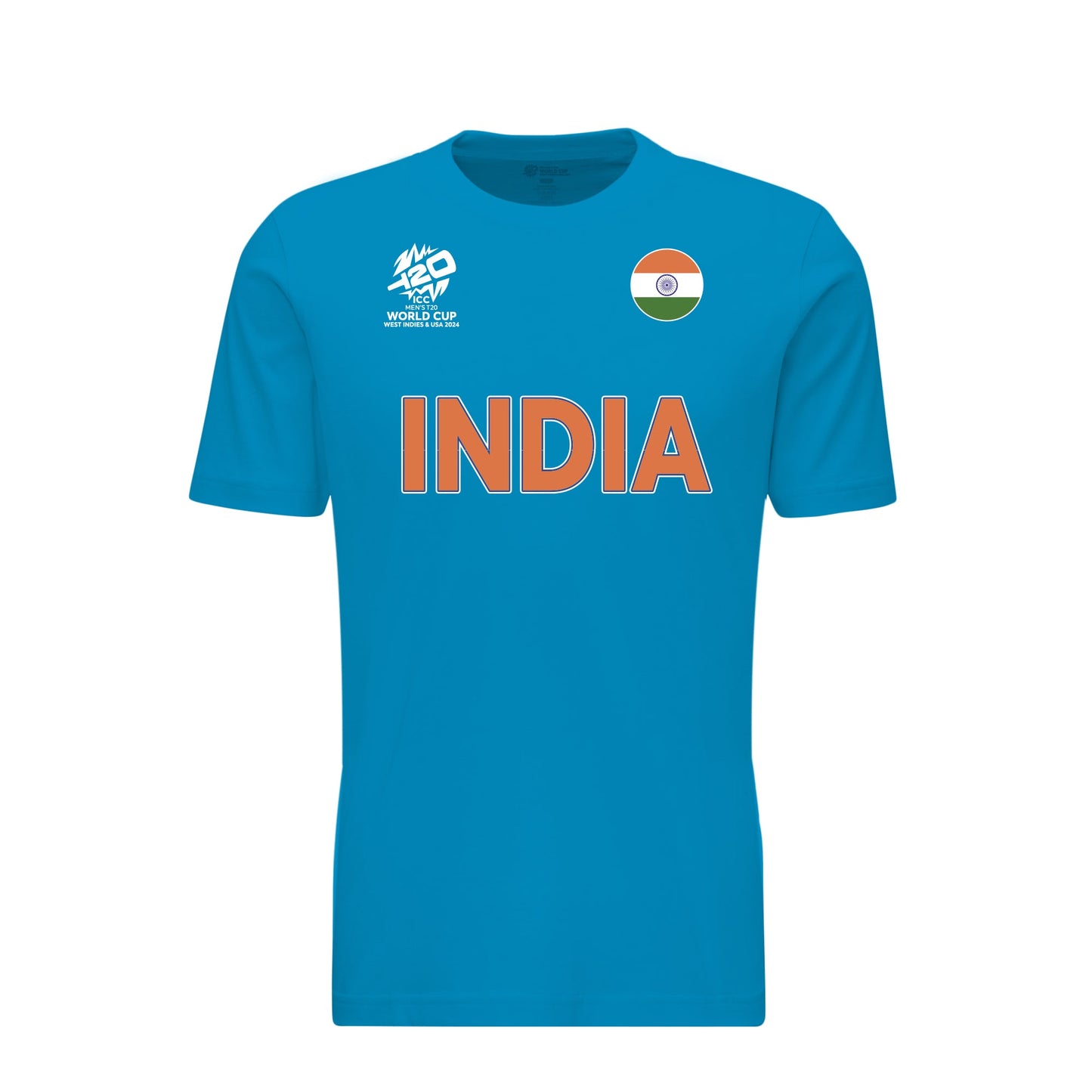 🎁 India ICC Men's T20 World Cup Official Blue Team T-shirt (100% off)