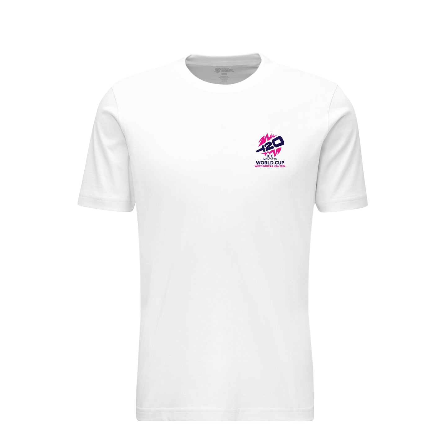 🎁 ICC Men's T20 World Cup West Indies & USA 2024 All Nations White T-shirt (100% off)