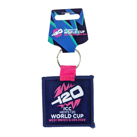 ICC T20 World Cup Square EMB Navy Keyring