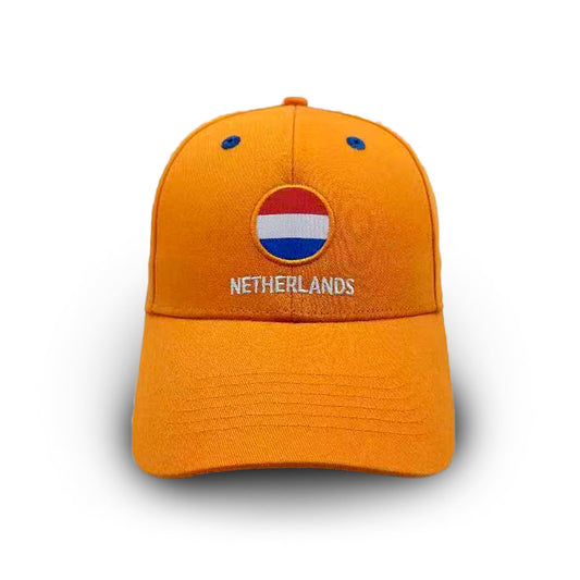 🎁 ICC T20 World Cup Netherlands Flag Orange Cap (100% off)