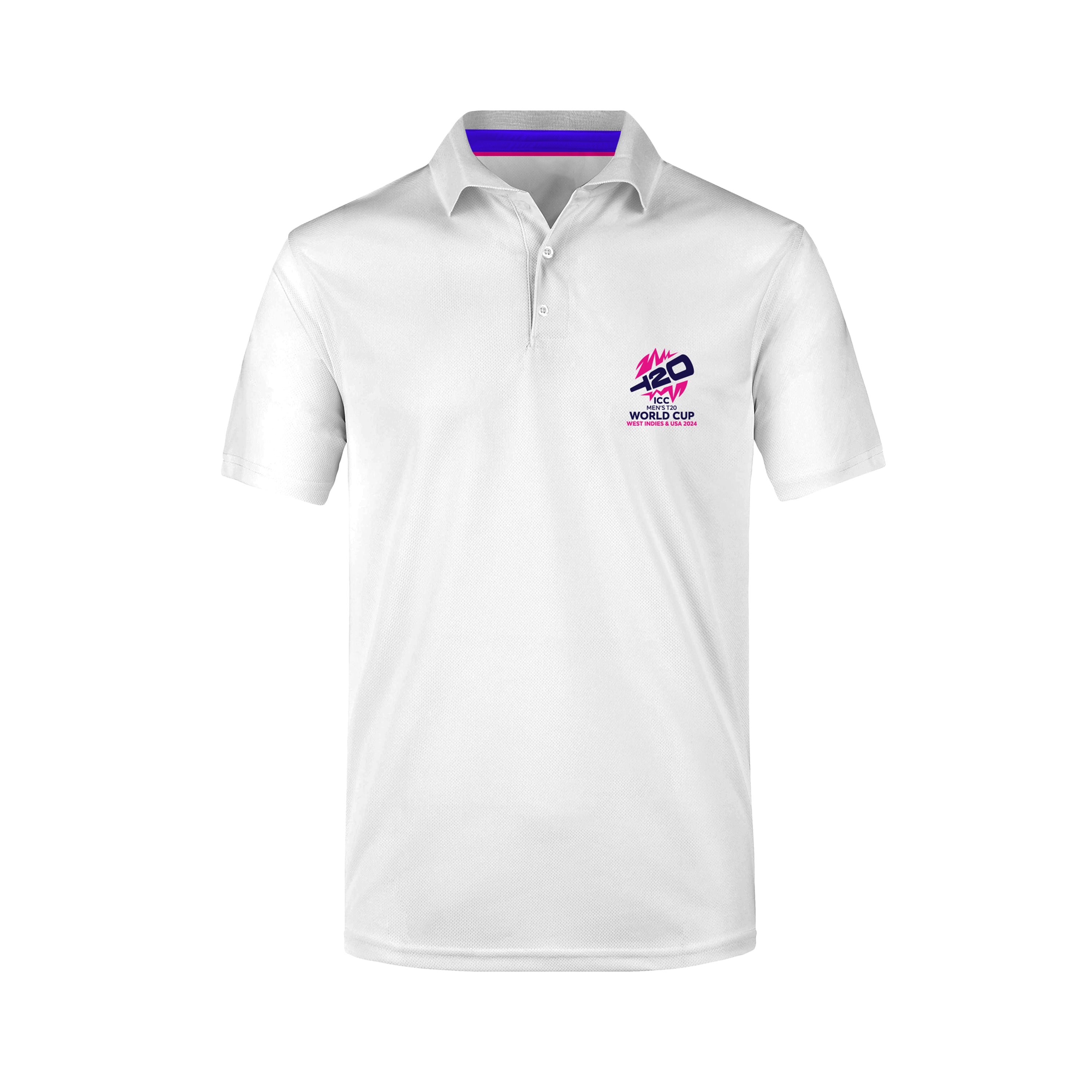 ICC T20 World Cup Men White Polo – ICC Cricket