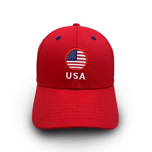 ICC T20 World Cup USA Flag Red Cap