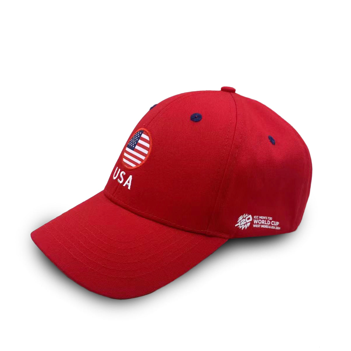 ICC T20 World Cup USA Flag Red Cap
