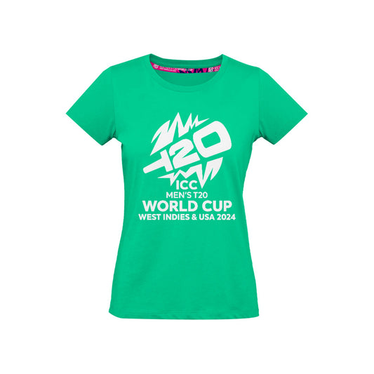 ICC T20 World Cup Women's Mint T-shirt -  ICC Men's T20 World Cup West Indies & USA 2024 Edition